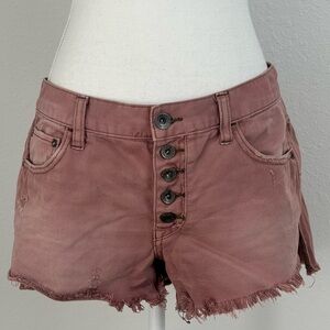 free people low waist denim shorts